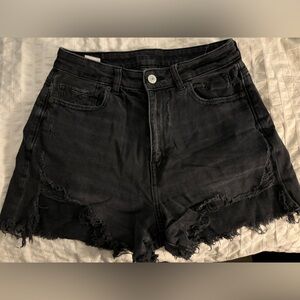Black American Eagle Denim Shorts